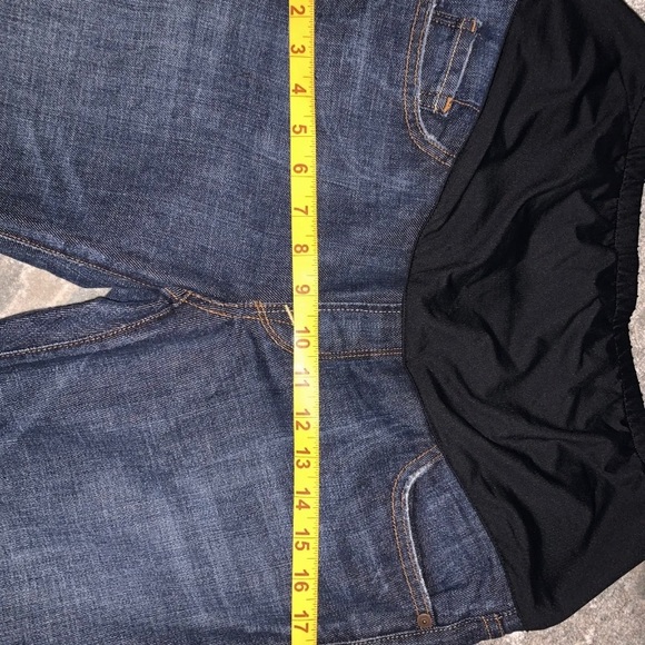 Citizens Of Humanity:Dark Wash Boot cut Maternity Jeans Size 30 X 24 Belly Panel - Picture 5 of 7